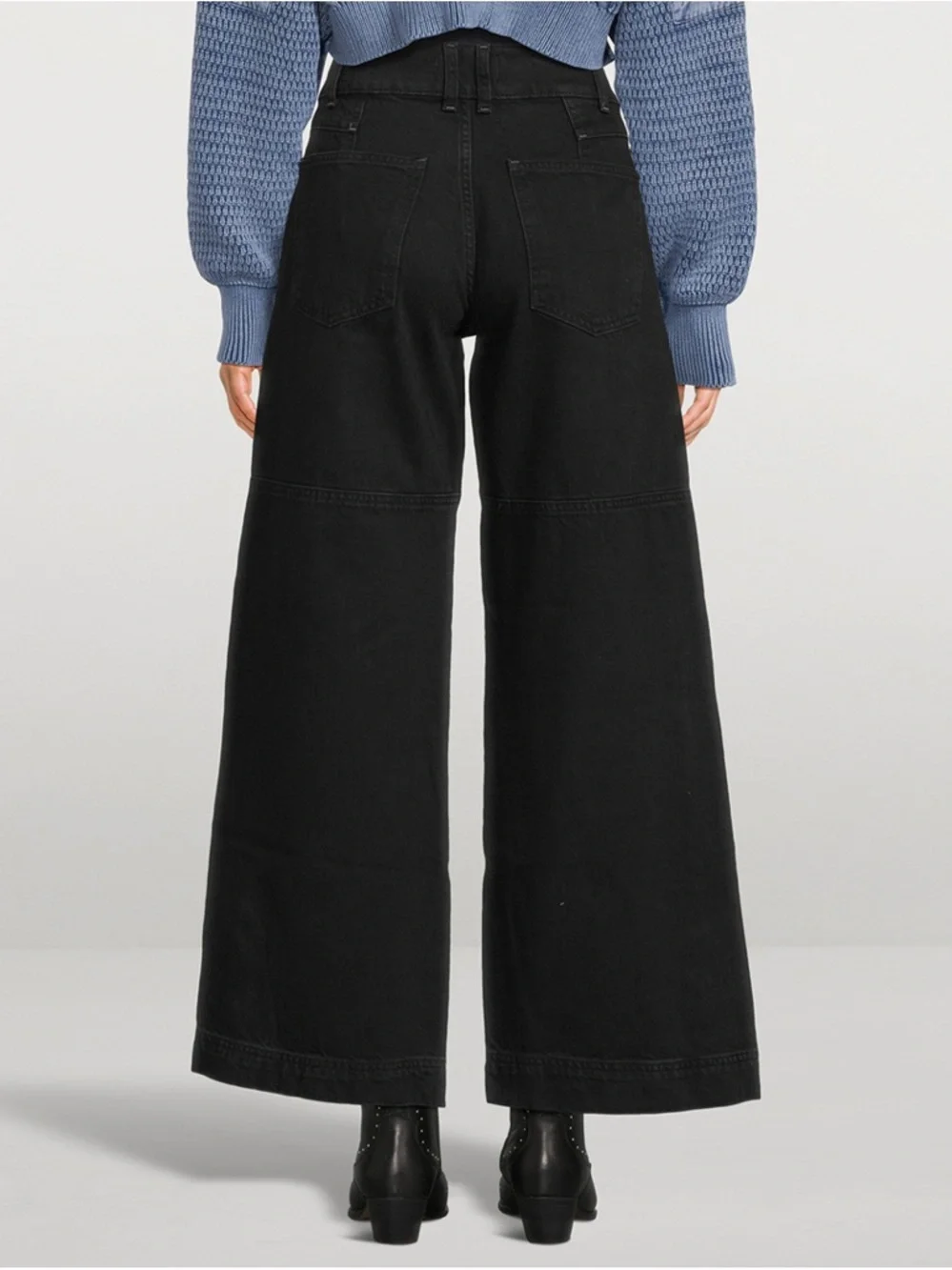 Free People Black Wide Leg Benji Jeans - size 26 - Picture 3 of 16